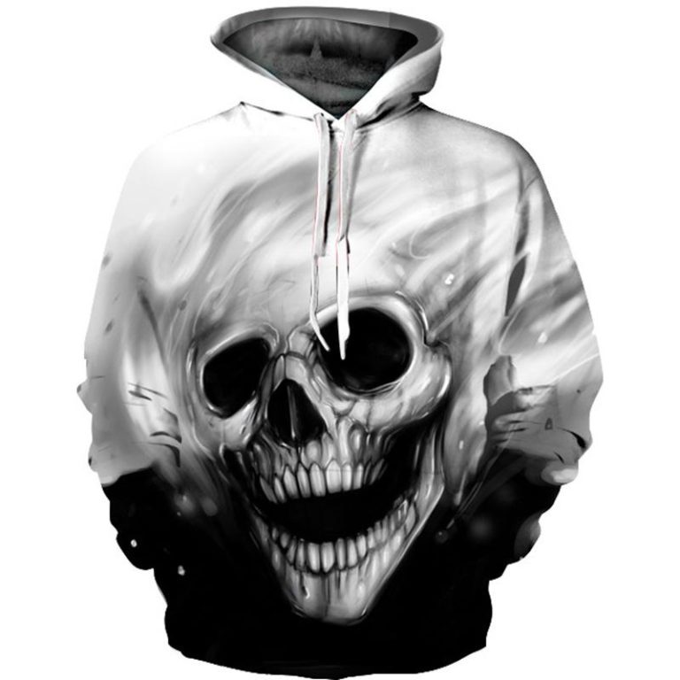 3D Skull Hoodie