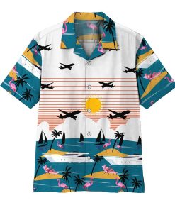 3D Summer Beach Flamingo Aloha Shirts 3D Summer Beach Flamingo Aloha Shirts