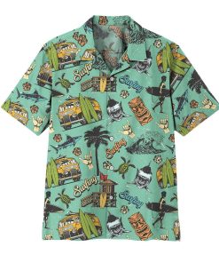 3D Surfing Time Aloha Shirts 3D Surfing Time Aloha Shirts