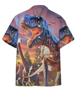 3D T Rex Attack Custom Aloha Shirts