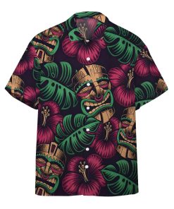 3D Tiki Mask Aloha Shirts 3D Tiki Mask Aloha Shirts