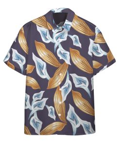 3D Tom Selleck Magnum Pi Calla Lily Purple Custom Aloha Shirts 3D Tom Selleck Magnum Pi Calla Lily Purple Custom Aloha Shirts