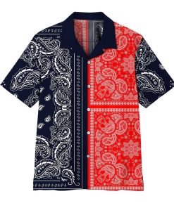 3D Two Paisley Bandanas Aloha Shirts 3D Two Paisley Bandanas Aloha Shirts