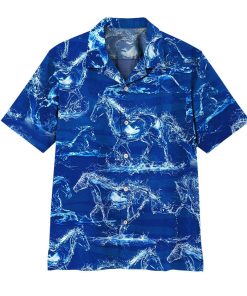 3D Water Horse Aloha Shirts