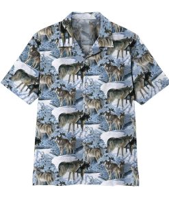 3D Wolf Aloha Shirts 3D Wolf Aloha Shirts