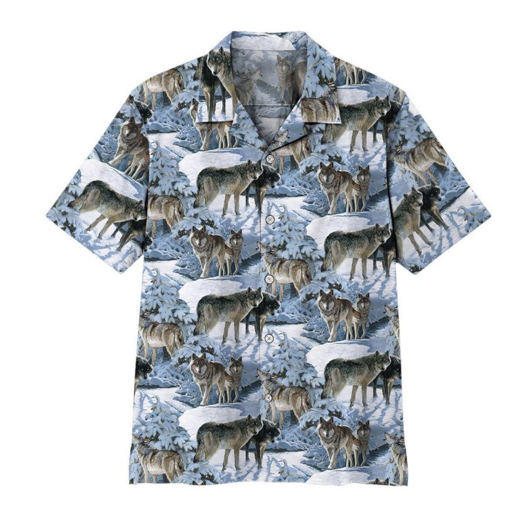 3D Wolf Aloha Shirts