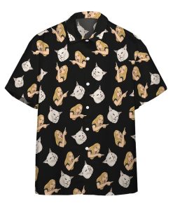 3D Woman Yelling At A Cat Custom Aloha Shirts