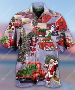 All Hearts Come Home For Christmas Red Truck Hawaiian Shirt All Hearts Come Home For Christmas Red Truck Hawaiian Shirt