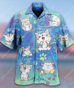All I Need Is Love And A Cat Or Two Or Five 3D Print Hawaiian Shirt
