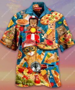 All I Need Is Pizza And My Cat Hawaiian Shirt