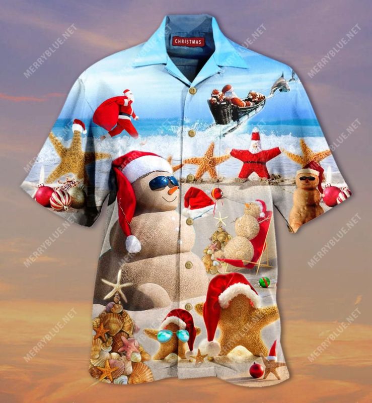 All I Want For Christmas Is A Beach Hawaiian Shirt
