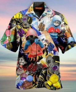 Amazing Boxing Cats Hawaiian Shirt