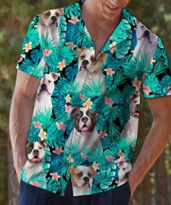 American Bulldog Tropical Aloha Shirt American Bulldog Tropical Aloha Shirt