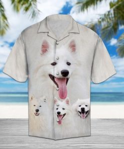 American Eskimo Dog Great Short Sleeve Button Up American Eskimo Dog Great Short Sleeve Button Up