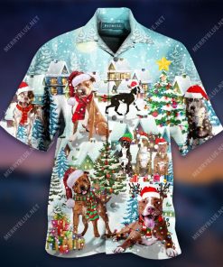 American Pitbull Christmas Hawaiian Shirt American Pitbull Christmas Hawaiian Shirt
