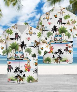 American Staffordshire Terrier Vacation Aloha Shirt American Staffordshire Terrier Vacation Aloha Shirt