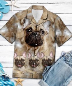 Awesome French Bulldog Casual Button-Up Shirt