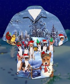 Basenji Christmas 3D Print Hawaiian Shirt