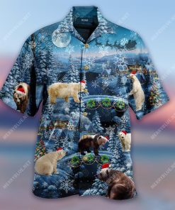 Bears Merry Xmas 3D Print Hawaiian Shirt