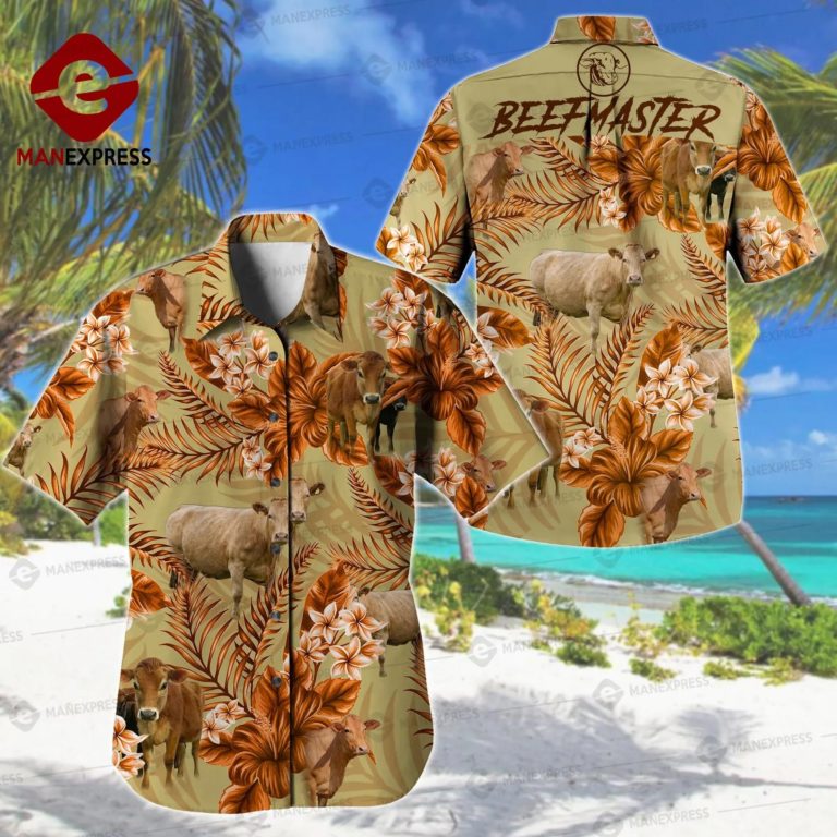 Beefmaster Cattle 3D Print Hawaiian Shirt