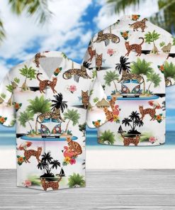 Bengal Vacation Short Sleeve Button Up