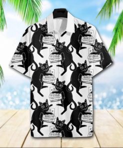 Black Cat Book Hawaiian Shirt Black Cat Book Hawaiian Shirt