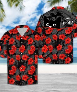 Black Cat Hawaiian Shirt
