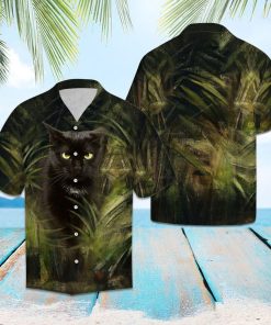 Black Cat So Cool Casual Button-Up Shirt Black Cat So Cool Casual Button-Up Shirt
