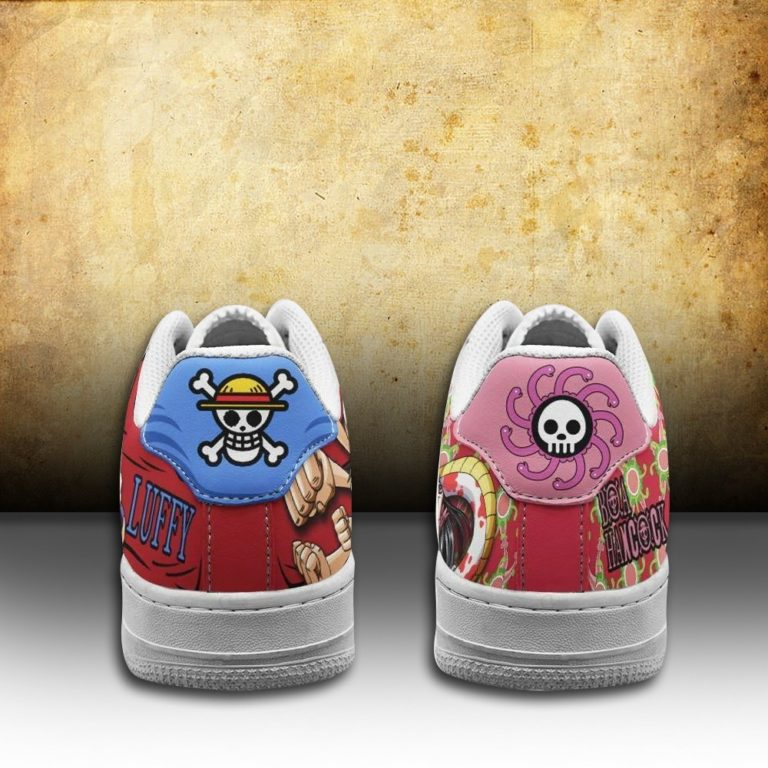 Boa Hancock And Luffy Air Sneakers Custom Anime One Piece Shoes