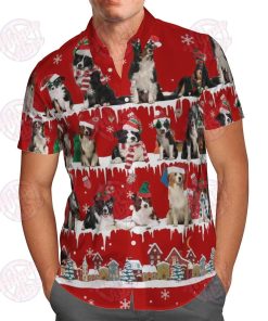 Border Collie Snow Christmas Hawaiian Shirt