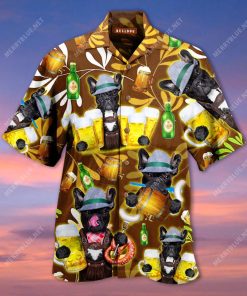 Bulldog Drink Beer Hawaiian Shirt