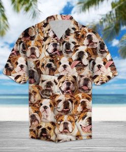 Bulldog Hawaiian Shirt