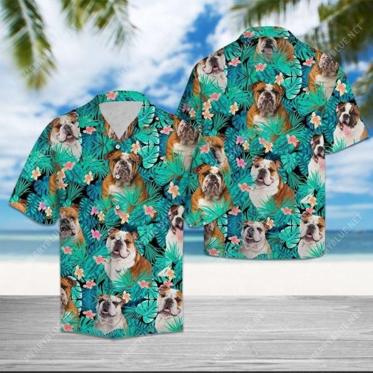 Bulldog Hide And Seek Hawaiian Shirt
