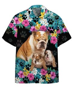 Bulldog Mother Day Aloha Shirt