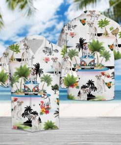 Bulldog Vacation 3D Print Hawaiian Shirt