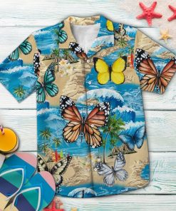Butterfly Summer Vacation Hawaiian Shirt
