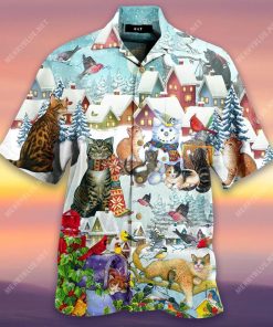 Cat Bird Hawaiian Shirt