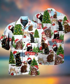 Cat Christmas Santa Hawaiian Shirt