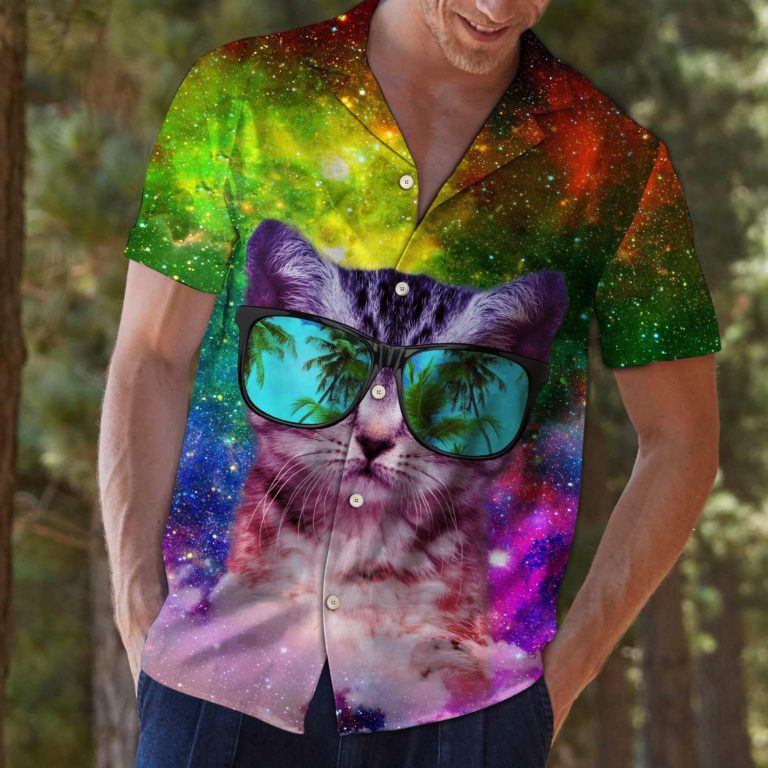 Cat Galaxy Hawaiian Shirt