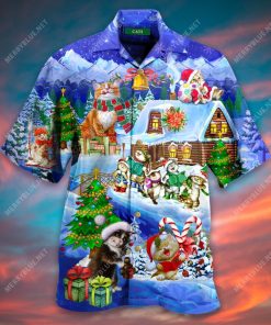 Cat Is Family Christmas Aloha Shirt
