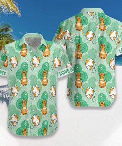 Cat Love And Free 3D Print Hawaiian Shirt