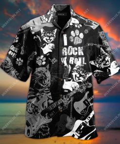 Cat Rock And Roll Hawaiian Shirt Cat Rock And Roll Hawaiian Shirt