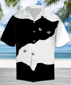 Cat White 3D Print Hawaiian Shirt Cat White 3D Print Hawaiian Shirt