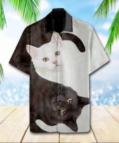 Cat Yin Yang Hawaiian Shirt