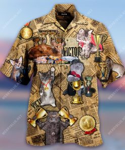 Cats Are Truly Champions Hawaiian Shirt
