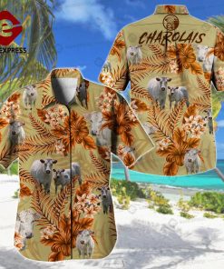 Charolais Cattle Hawaiian Shirt