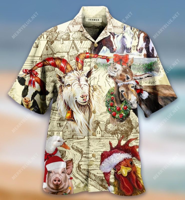 Christmas Begins On The Farm Hawaiian Shirt