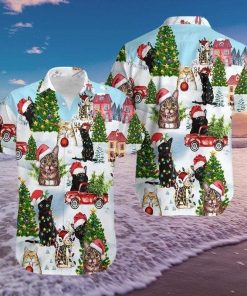 Christmas Cat Hawaiian Shirt