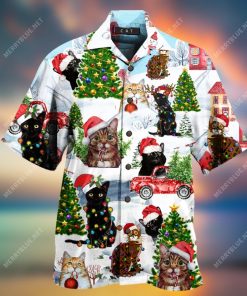 Christmas Cats Aloha Shirt