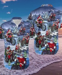 Christmas Driving With Santa Claus Hawaiian Shirt
